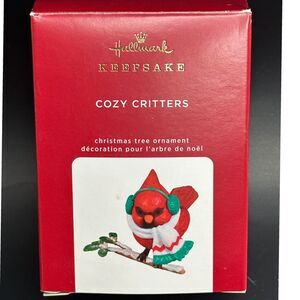 Hallmark Keepsake Cozy Critters Cardinal Christmas Tree Ornament Holiday Bird